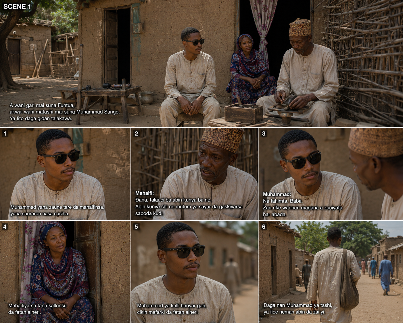 Muhammad village storyboard